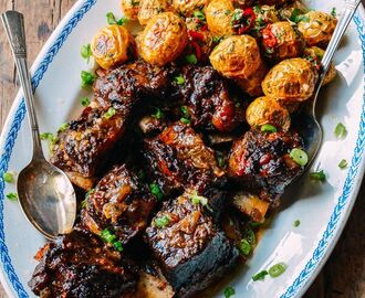 Asian Braised Short Ribs with Chili Lime Potatoes | Recipe | Recipes, Food, Braised short ribs recipe