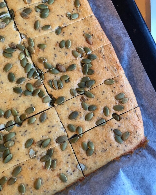 Glutenfritt långpannebröd (paleo)