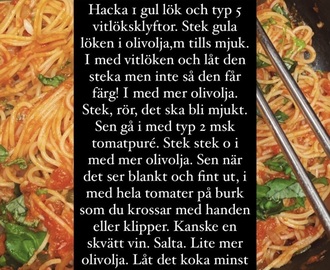 Pasta med tomatsås