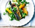 Grilled mackerel fillets with lime mojo