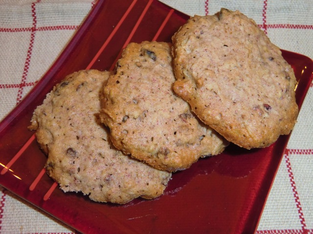Glutenfria havrecookies med hallon