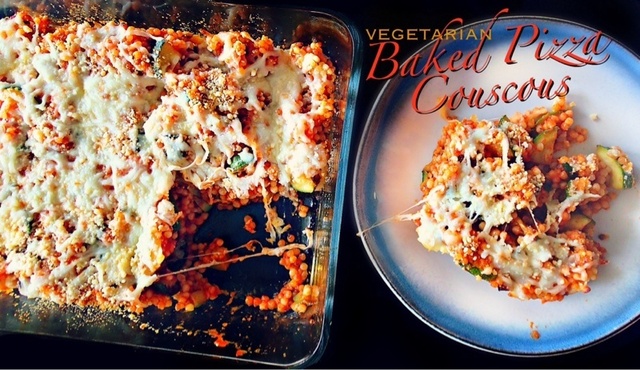 Baked pizza couscous