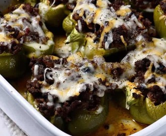 Chili Stuffed Peppers Recipe