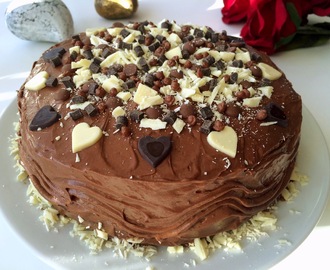 Glutenfri chokladtårta med hallon