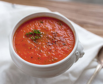 Roasted summer tomatoes rosemary soup