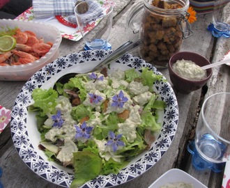 Caesarsallad till kräftorna