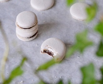 Macarons med minttryffel