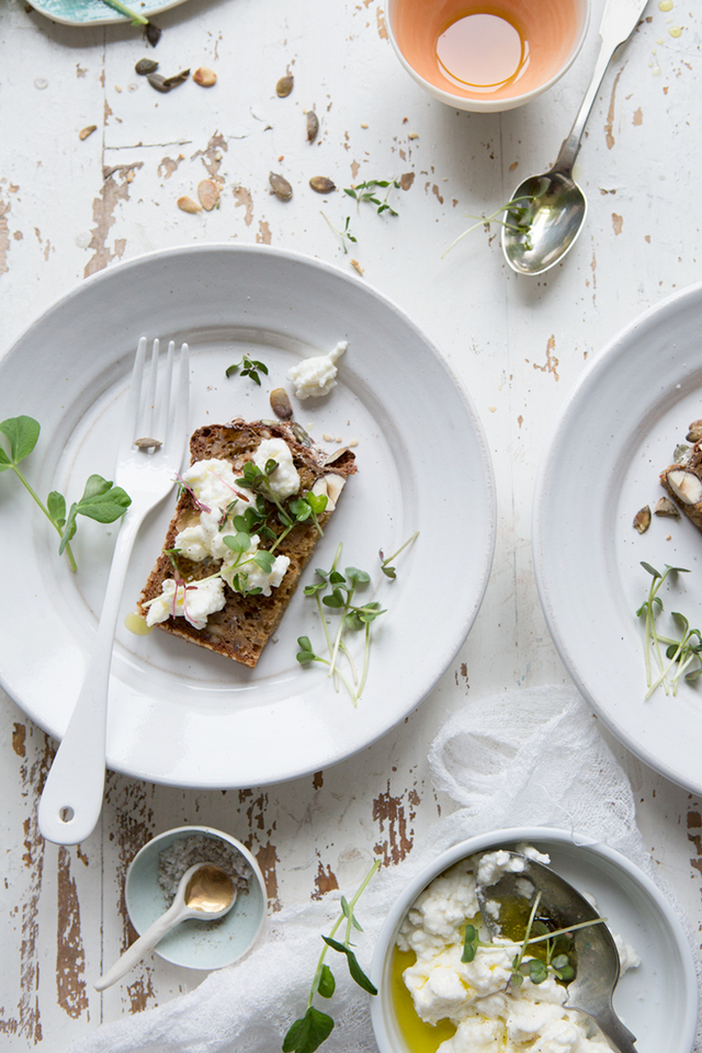 Bread memories and A rye soda bread with homemade goat’s curd