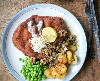 Michelinkokkens wienerschnitzel med hele svineriet