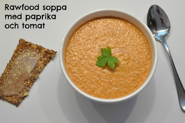 Cleanse: Rawfood soppa med paprika och tomat