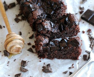 Vegansk fudgebrownie