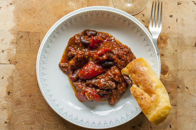 Grillad chili con carne