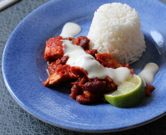 Het kyckling med sval limesås - oinspirerat men gott