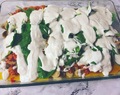 Glutenfri lasagne med grillad paprika och zucchini