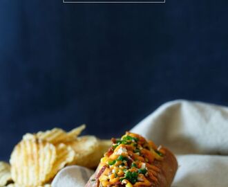 Bacon Mexican Street Corn Hot Dogs - Shared Appetite | Recipe | Gourmet hot dogs, Dog recipes, Hot dog recipes