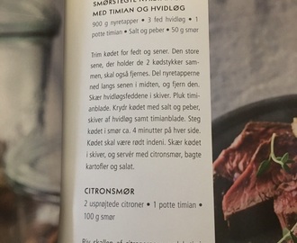 Vitlöksstekt biff m citronsmör