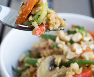 Veckans vegetariska: Fried rice med broccoli och skogschampinjoner