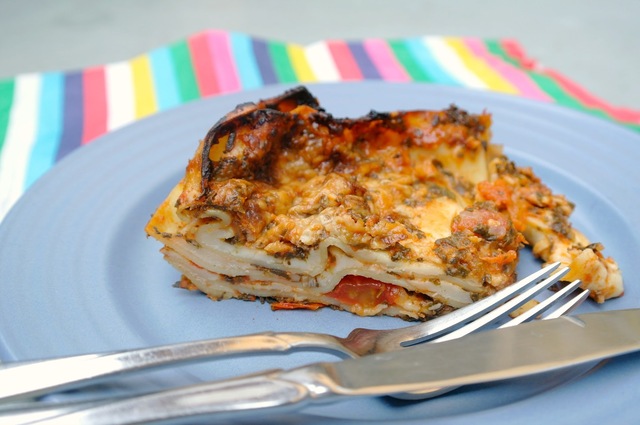 Lasagne med halloumiost