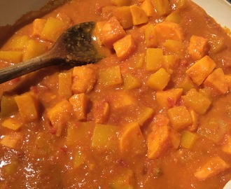 Butternut squash and sweet potato curry