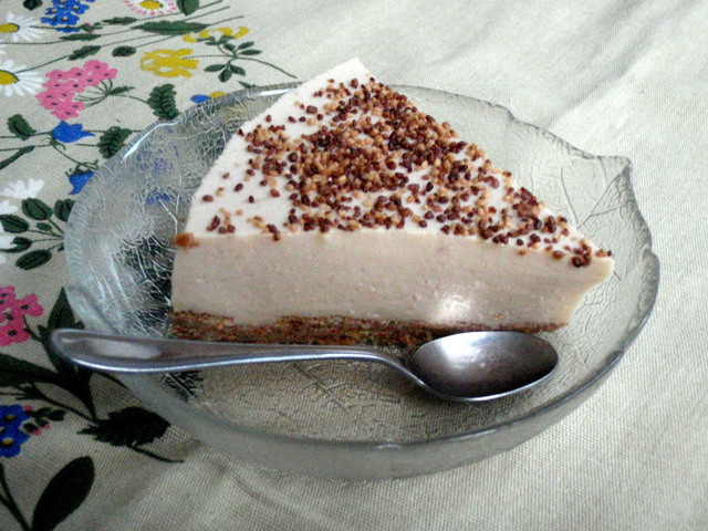 Cappuccinocheesecake med dajmkross