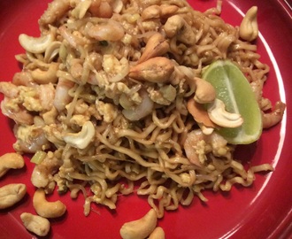 Pad Thai med räkor