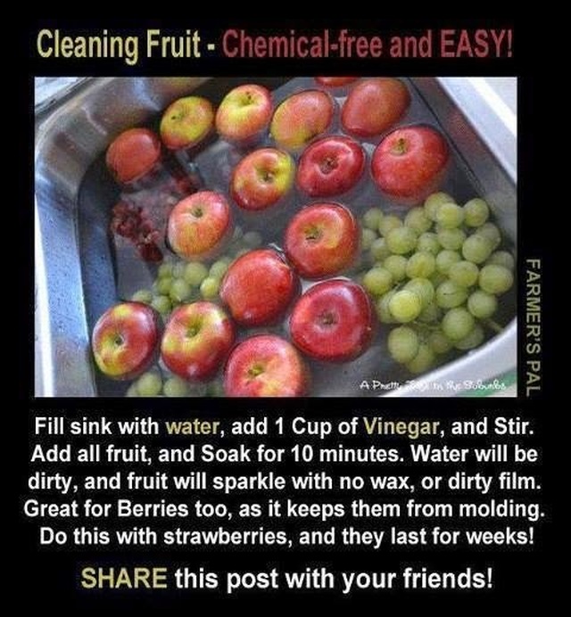 Anneli tipsar: rengöring av frukt och bär