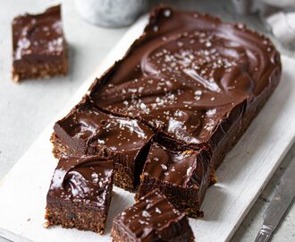 Chokladsbollsrutor med chokladtryffel