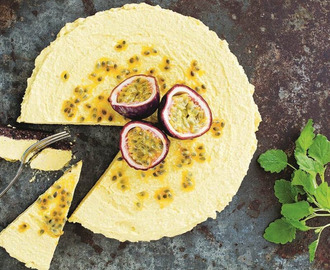 Solskens- cheesecake med passionsfrukt / Recept av Kristina Andersson