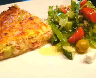 Ost och skinkpaj (Quiche Lorraine)