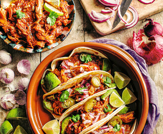 Chicken tinga tacos – tacos med kyckling