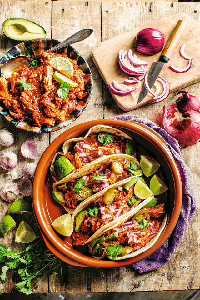 Chicken tinga tacos – tacos med kyckling