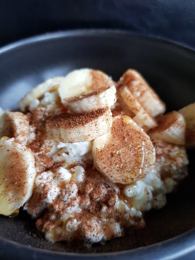 Keso med banan och kanel