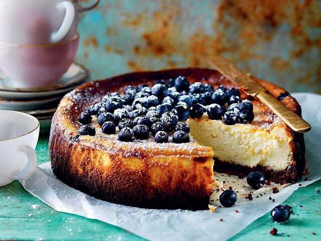 New York blueberry cheesecake
