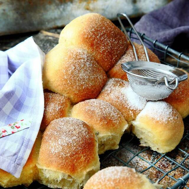 Sockerbullar med vanilj i långpanna