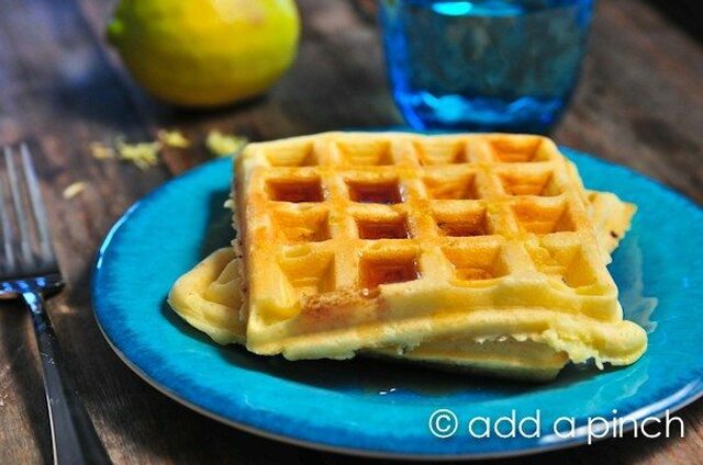 Lemon Buttermilk Waffles Recipe