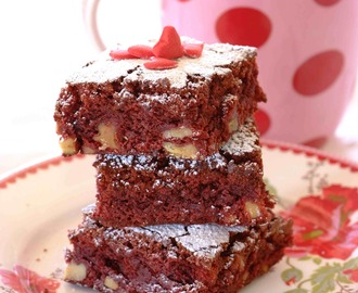 Red velvet chokladbrownie