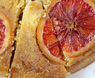 Gluten Free Blood Orange, Almond & Ricotta Upside Down Cake – Glutenfri Blodapelsin, Mandel & Ricotta Upp & Ner Kaka