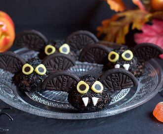 Halloween Chokladbollsfladdermöss