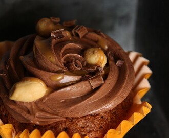 Salted Caramel and Chocolate Cupcake