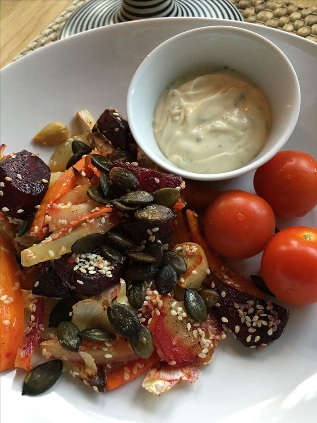 Vegetariskt gott i ugnen!