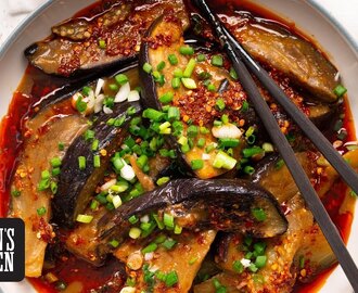 Spicy Miso Braised Eggplant - Marion