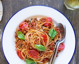 vegan bolognese portion