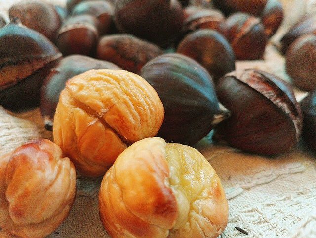 Castagne al forno