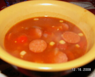 Texmex-soppa med chorizo