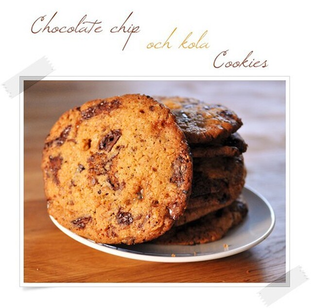 Chocolate chip cookies med kolabitar