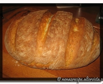 Italienskt bröd gjort med biga (italiensk fördeg)
