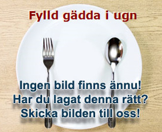 Fylld gädda i ugn