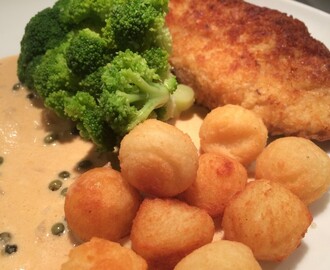 Pankopanerad kycklingschnitzel Cordon Bleu