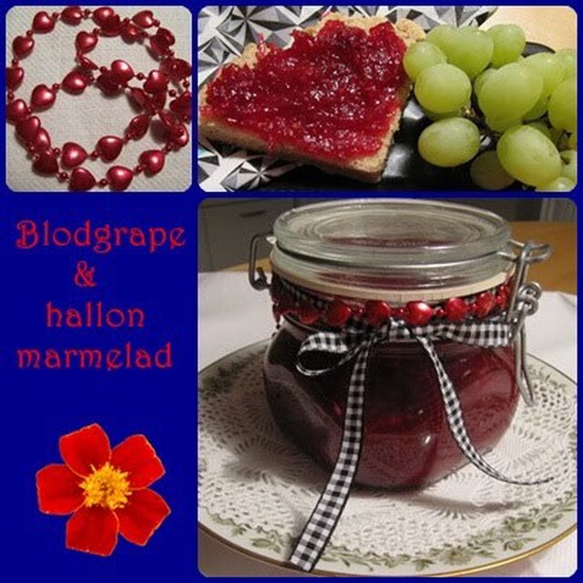 Blodgrape & hallonmarmelad