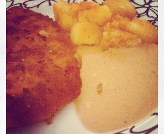 Skinkschnitzel med timjansås